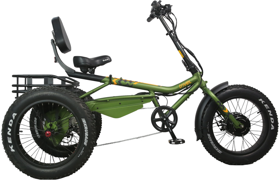 Trivel E-Fat Azteca Electric Trike – 24-Inch Semi-Recumbent Fat
